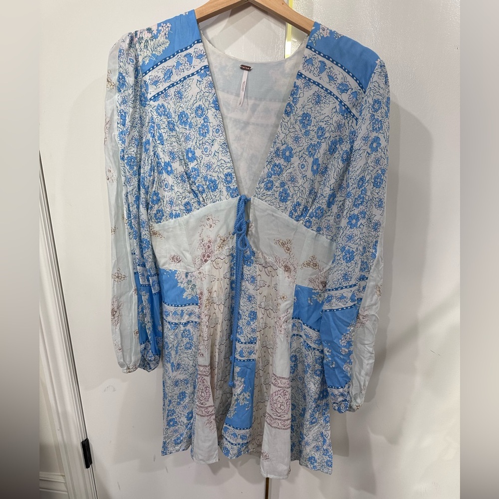 Free People Swing Dress in Floral Pattern, Size Small